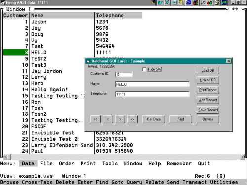 BAldhead GUI showing Smartware